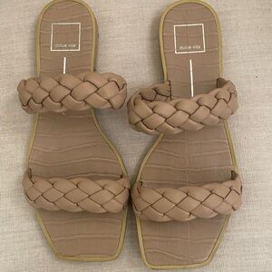 Dolce Vita Women's Braided Sandals in Tan Size 10